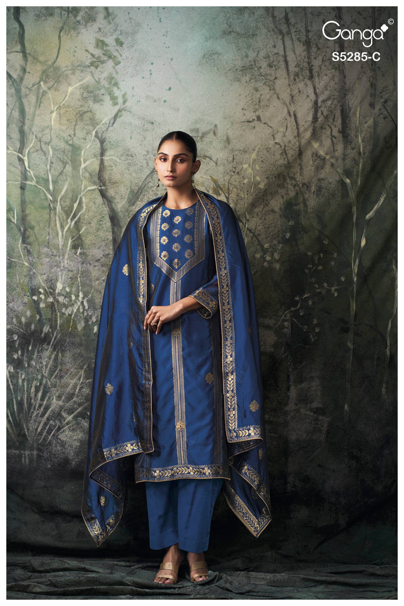 SAMCI 5285 SERIES BY GANGA FASHION Beautiful Colourful PURE VISCOSE Dresses At Wholesale Price